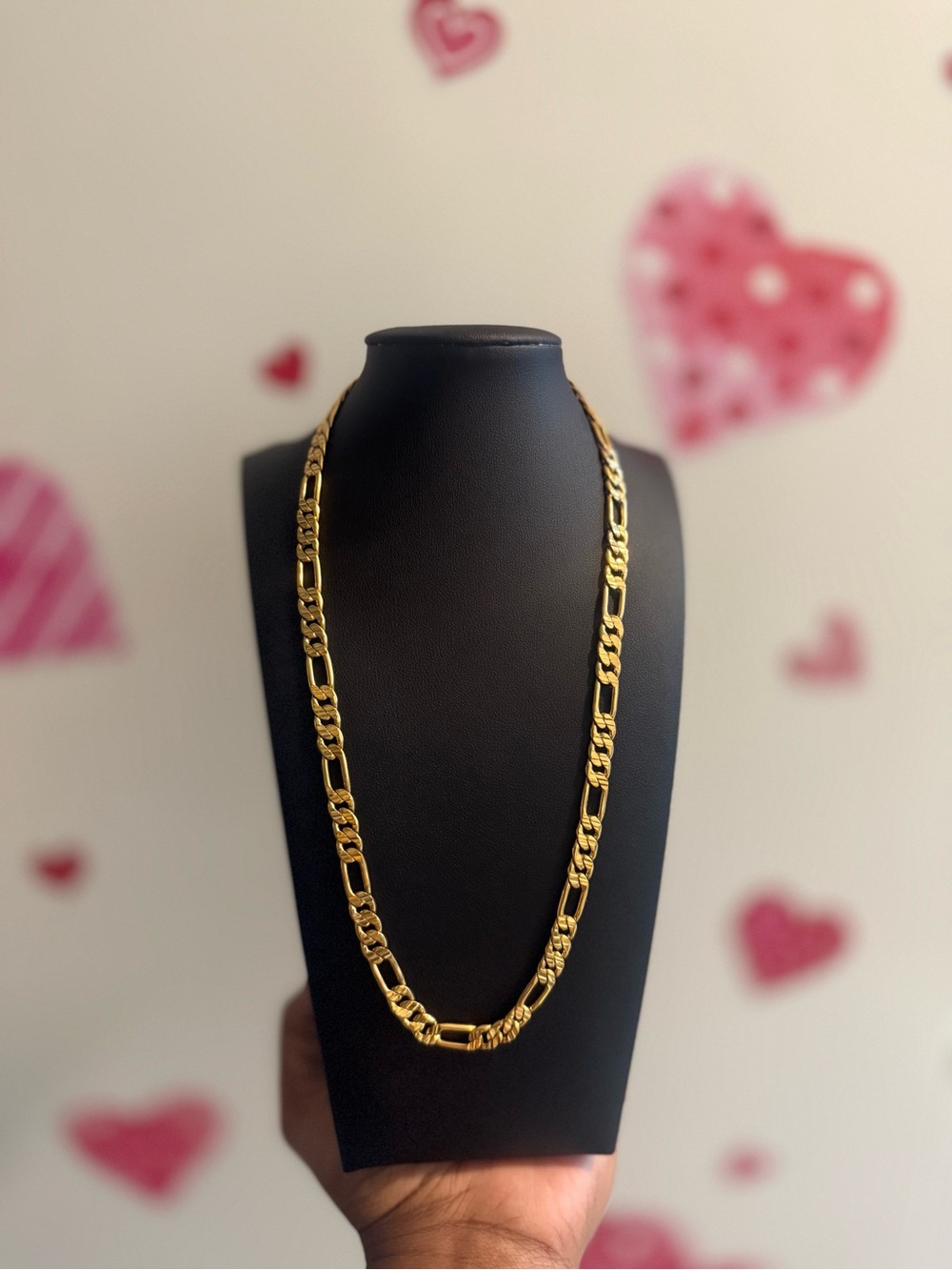 Men's Gold Figaro-Style Chain Necklace